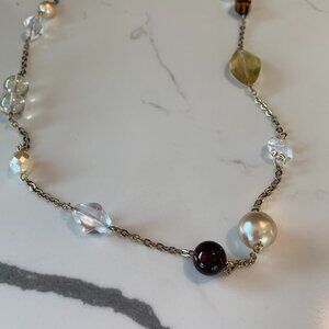 Fashion Beaded 15 inch Necklace